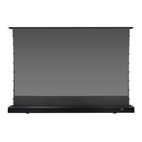 Elite Screens FTE121UH3-CLR3 121'' Kestrel Tab-Tension 2 CLR 3 Motorized Rising Projection Screen, Black