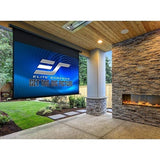 Elite Screens OMS115WHMT 115" Manual Pull-Down Outdoor Projection Screen, 16:9