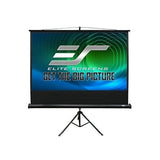 Elite Screens T136UWS1 Tripod Series 136" (96"x96") Portable Projection Screen, MaxWhite 1.1 Gain, Square Format