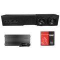 DS18 EBM-FFPUFCG-2X8.LDPKG Loaded 2 x 8" Subwoofer Enclosure for Chevy/GMC Crew Cabs (2007-2026) and Ford F-150/Super Duty Crew Cabs (2009-2026)