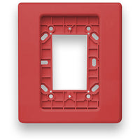 Edwards Signaling EG1TR Genesis EG1 Compact Wall Trim Plate, Red