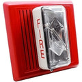 Kidde INT-7AR2 Re-Entrant Speaker Strobe, 25V, 15/75 cd, Clear Lens, Red Housing