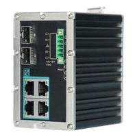 KBC Networks ESUGS4-P2-B Port Industrial Gigabit Ethernet Switch with PoE+ Ports and SFP Ports