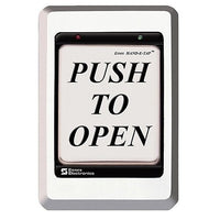 Essex HET-S-PTO Hand-E-Tap Programmable Touch Switch "Push to Open" Graphic, Stainless Bezel