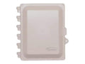 AccelTex ATS-00479 8x6x4 Polycarbonate Enclosure, Solid Door, Latch Lock, No Holes, Blank Back Plate