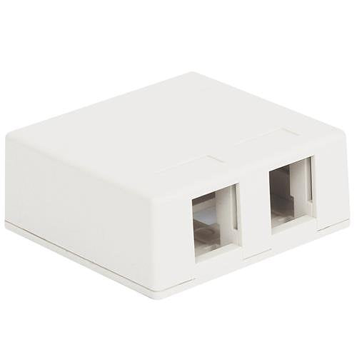 ICC IC107BC2WH Surface Mount Box, Port, 25-Pack, White