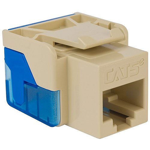 ICC IC107L6CAL CAT6 RJ45 Keystone Jack for EZ Style, 25-Pack, Almond