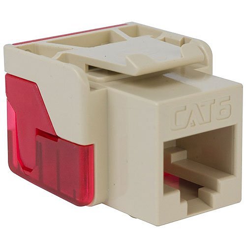 ICC IC107L6CIV CAT6 RJ45 Keystone Jack for EZ Style, 25-Pack, Ivory