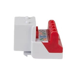 ICC IC107L6CWH CAT6 RJ45 Keystone Jack, EZ Style, 25-Pack, White