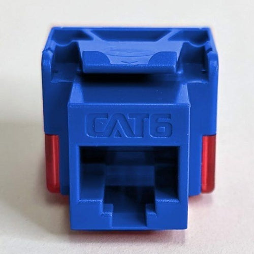 ICC IC107L6TBL Keystone Jack, Module CAT6 EZ, 10-Pack, Blue