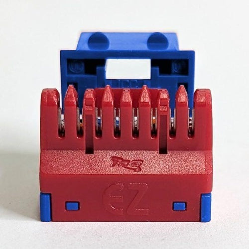 ICC IC107L6TBL Keystone Jack, Module CAT6 EZ, 10-Pack, Blue