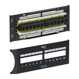 ICC ICMPP12F6E CAT6 Zero-U Front Access 12-Port Patch Panel