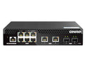QNAP QSW-M2106R-2S2T-US Rackmount Switch QSW-M2106R-2S2T-US, Management Switch, 6 Port 2.5GBPS, 2 Port 10GBPS SFP+, 2 Port 10GbE NBASE-T (10G/5G/2.5G/1G/100M) . Easy