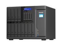 QNAP TS-1655-8G-US TS-1655 16-BAY HIGH-PERFORMANCE Desktop NAS, Intel Atom C5125 8C/8T 2.8GHz Processor, 8 GB UDIMM DDR4 NON-ECC RAM, 16 X 2.5/3.5 SATA Hdd/ssd