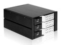 iStarUSA BPN-DE230SS-SIL 2x5.25 to 3x3.5 SAS CAGE SIL