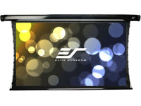 Elite Screens TE120HW2 Premium true flat tab-tension electric screen - CineWhite Material - Black - Diagonal: 121 in