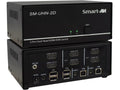 SmartAVI SM-UHN-2D 2-Port 4K HDMI Dual-head KVM Switch. Includes SM-UHN-2D, PS5VD2A