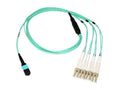 Axiom AXG96656 MPO-4 LC OM4 Breakout Cable 20M