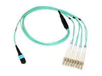 Axiom AXG96657 MPO-4 LC OM4 Breakout Cable 25M