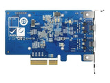 QNAP QXG-10G2T DUAL-PORT Baset 10GbE Network Expansion Card, LOW-PROFILE Form Factor, PCIE GEN3 X4, Aquantia AQC107