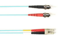 Black Box FOCMR10-STLC-AQ-10 10 MM FO Patch Cable Duplx, PVC, Aqua, STLC 10 FT