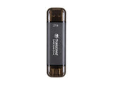 Transcend TS2TESD310C 2TB, External SSD,ESD310C,USB 10Gbps,Type C/A, Black