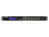 QNAP QGD-1602-C3758-16GB-US 16- Port Switch Intel Atom C3758 8C 2.2 GHz Processor, 16GB DDR4 Sodimm RAM (2 X Sodimm Slot Max 64GB) NAS