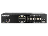 QNAP QSW-M3212R-8S4T-US HALF-RACKMOUNT Switch QSW-M3212R-8S4T-US, Layer 2 12 Port Managed Switch, 4 Port of 10GB E NBASE-T (10G/5G/2.5G/1G/100M) & 8 Port of 10GB E