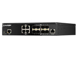 QNAP QSW-M3212R-8S4T-US HALF-RACKMOUNT Switch QSW-M3212R-8S4T-US, Layer 2 12 Port Managed Switch, 4 Port of 10GB E NBASE-T (10G/5G/2.5G/1G/100M) & 8 Port of 10GB E