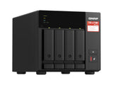 QNAP TS-473A-SW5T-US Desktop 4-BAY Nas/iscsi IP-SAN, AMD Ryzen V1000 Series V1500B 4C/8T 2.2 GHz, 8GB RAM, Two 2.5GbE, 10G-READY Bundled with QSW-1105-5T 2.5GbE X 5