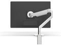Humanscale M21TBW M2.1 Arm, Base w/o Technology, No Tech Mount, White Trim, Angled/Dynamic Links, Std Monitor Tilt, Black