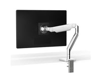 Humanscale X2NTNCBWETBFTB12 Mflex M2.1 Arm, Non Tech Base, Dual Bracket, White Trim, 8 Links, Std Monitor Tilt, 12 Links, Black, 12 High Post.