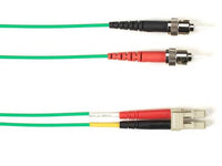 Black Box FOLZHM4-STLC-GN-23 OM4 MM FO Patch Cable Duplx, Lszh, Green, STLC / OM4 MM FO , 23 Feet