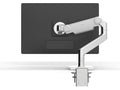 Humanscale M81NTNDWB2W M8.1 Arm, Non Tech Base, Default for Non Tech, Combo Mount- Clamp & Bolt Through, Polished Aluminum w/ White Trim, Angled/Dynamic