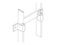 Chatsworth 10608-701 Vertical Wall Bracket, Cable Runway, Black
