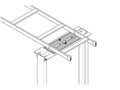 Chatsworth 11911-712 Cable Runway Wall to Rack Kit; 12INW x 54INL; Black