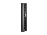 Chatsworth 13914-703 Velocity Vertical Cable Manager, Double-Sided, 10 inches W X 7 ft H (254 mm W X 2133 mm H), Black