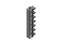 Chatsworth 35573-703 Evolution g3 Vertical Cable Manager, Combination Cable Manager, 10IN Wide X 7IN High, Black, 10IN (