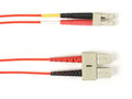 Black Box FOLZH62-015M-SCLC-RD 62.5 MM FO Patch Cable Duplx, Lszh, RED, SCLC