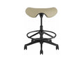Humanscale F300GCL11FWKNSC Freedom Saddle Stool with Desk Height Cylinder - Mineral Corvara Leather