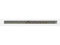 Vertiv VP6N50A1 rPDU, Monitored Outlet Level EC, 50A, 208V Delta, 14.4kW, Vertical, (24) Locking IEC C13, (12) Locking IEC C19