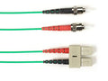 Black Box FOLZH10-STSC-GN-23 10 MM FO Patch Cable Duplx, Lszh, Green, 23 FEET(7M)