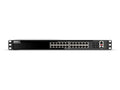 QNAP QSW-M3224-24T-US Rackmount Switch QSW-M3224-24T-US, Layer 3 Lite 24 port managed switch, 24 ports of 10GbE NBASE-T (10G/5G/2.5G/1G/100M), Easy management with