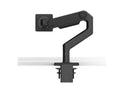 Humanscale M81M33CBB2DNA M8.1 Monitor Arm with M/Connect 3 Pro Dock and Clamp Mount, Crossbar for Dual Monitors, Black with Black Trim