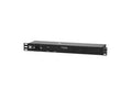 Chatsworth 13239-753 Power Strip, 1U, Metered, 15A, 120V, Horizontal, (12) 5-15R, Thermal Breaker, Surge, 5-15P, 10ft Input Cord, 19in Mounting Brackets, 3.6 in (91 mm) W
