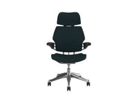 Humanscale F211AK182XFSHNSC Freedom Headrest Task Chair with Polished Aluminum Frame, Hematite Lotus Fabric