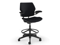 Humanscale F114GCF10XFWHNSC Freedom Task Chair with Black Corde 4 Fabric and High Cylinder with Footring