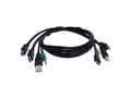 Black Box SKVMCBL-2HDMI-06 Secure KVM Cable - Each end (1) USB, (2) HDMI, (1) 3.5mm Audio, 6-ft. (1.8-m)