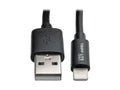 Eaton Tripp Lite M100-004COIL-BK USB-A to Lightning Sync/Charge Coiled Cable (M/M) - MFi Certified, Black, 4 ft. (1.2 m)