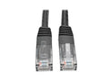 Eaton Tripp Lite N200-002-BK Cat6 Gigabit Molded (UTP) Ethernet Cable (RJ45 M/M), PoE, Black, 2 ft. (0.61 m)